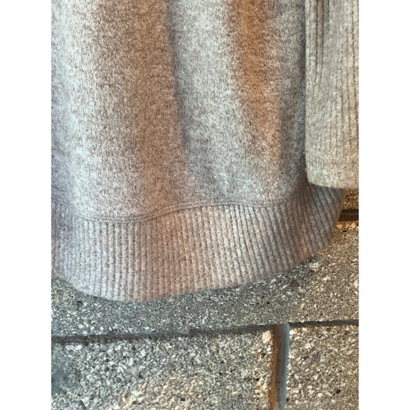 Anthropologie Gray Open Front Cardigan Sweater L - Picture 8 of 8